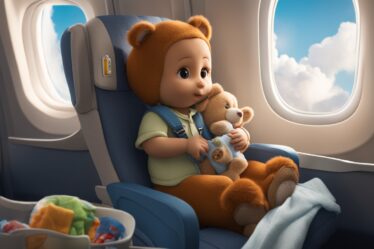 Primeira Viagem de Avião do Bebê