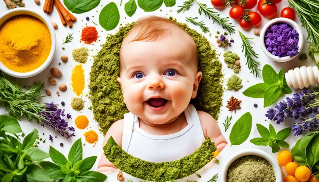 benefícios das ervas para bebês