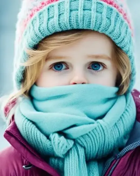 criança protegida do frio