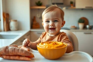 Deliciosa Papinha de Batata Doce com Cenoura receita fácil para o bebê