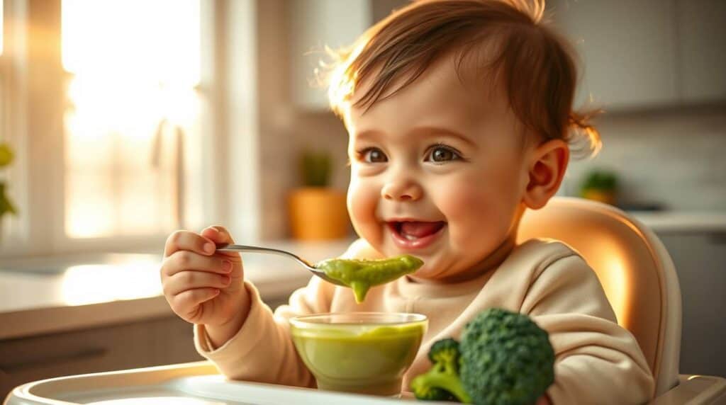 Papinha de Brócolis com Batata para o bebê