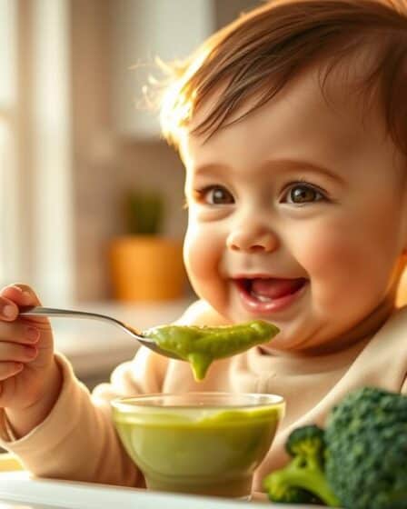 Papinha de Brócolis com Batata para o bebê