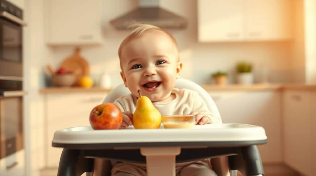 Delicioso Purê de Maçã e Pera para o bebê