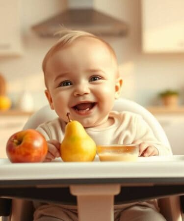 Delicioso Purê de Maçã e Pera para o bebê