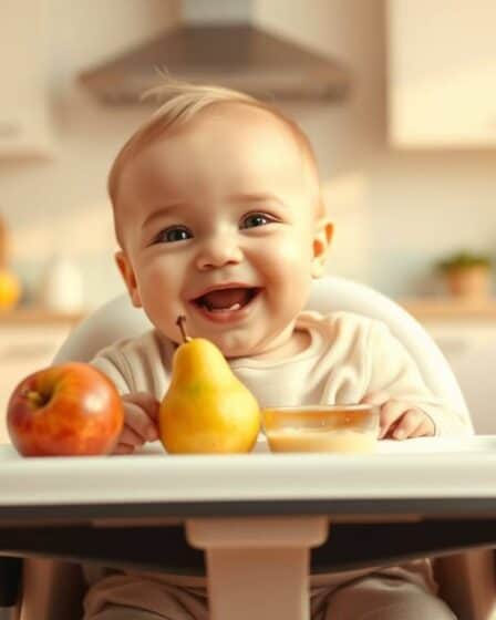 Delicioso Purê de Maçã e Pera para o bebê