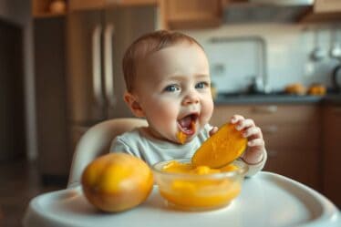 Delicioso Purê de Manga para Bebês